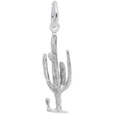 Sterling Silver Cactus Charm